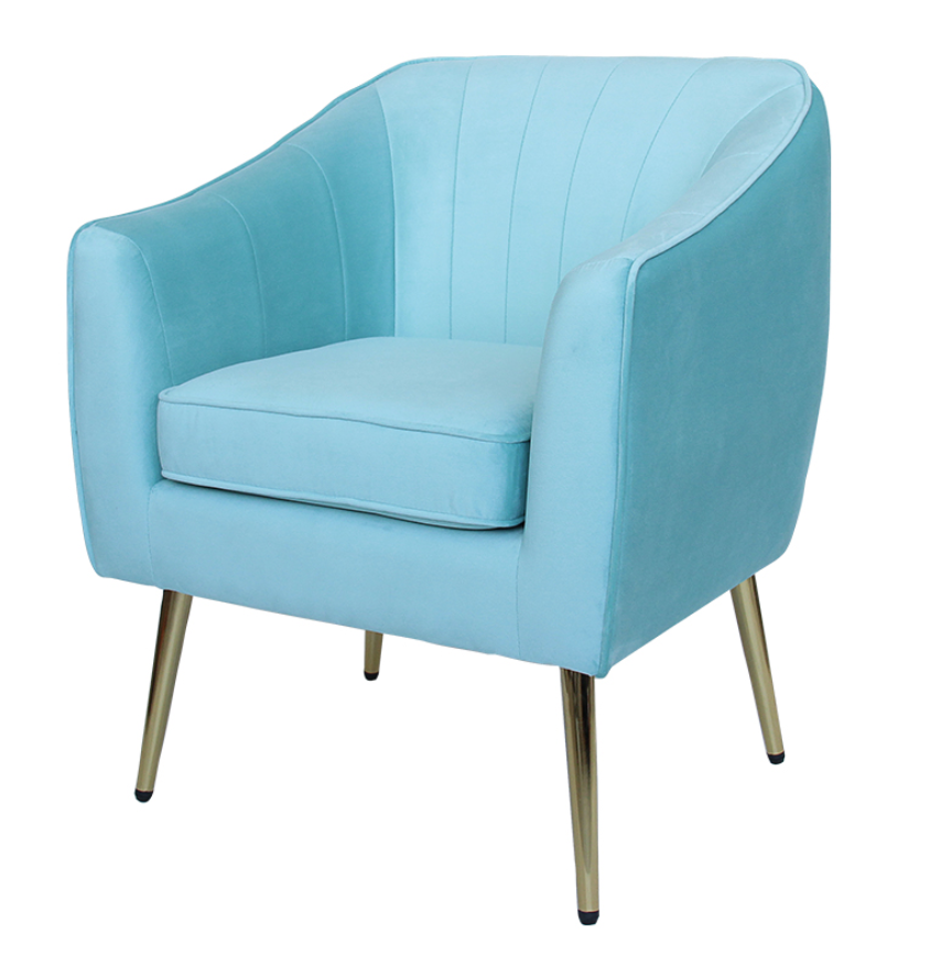 Teeny Time chromed high legs chair blue TT-290