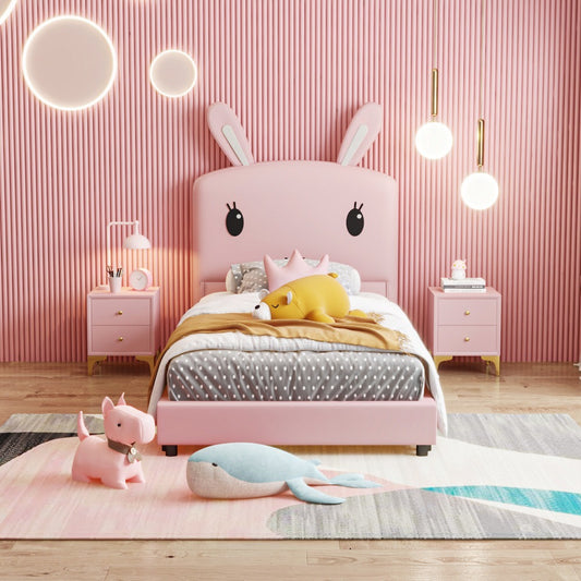 Wesco Hub Ally Rabbit King Single Bed Pink 15437